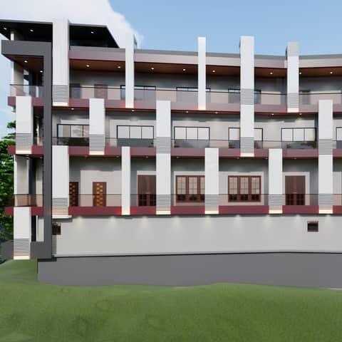Front elevation project, view 2