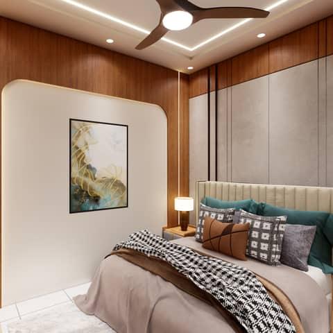 Modern bedroom interior, view 3
