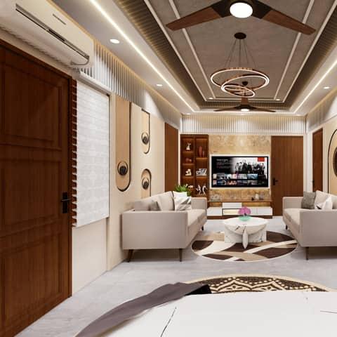 Modern bedroom interior, view 5