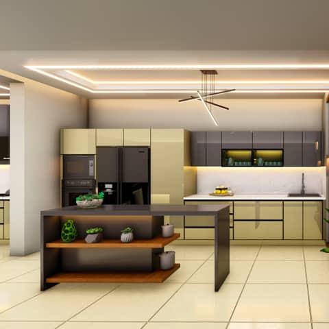 Modern kitchen interior, view 1