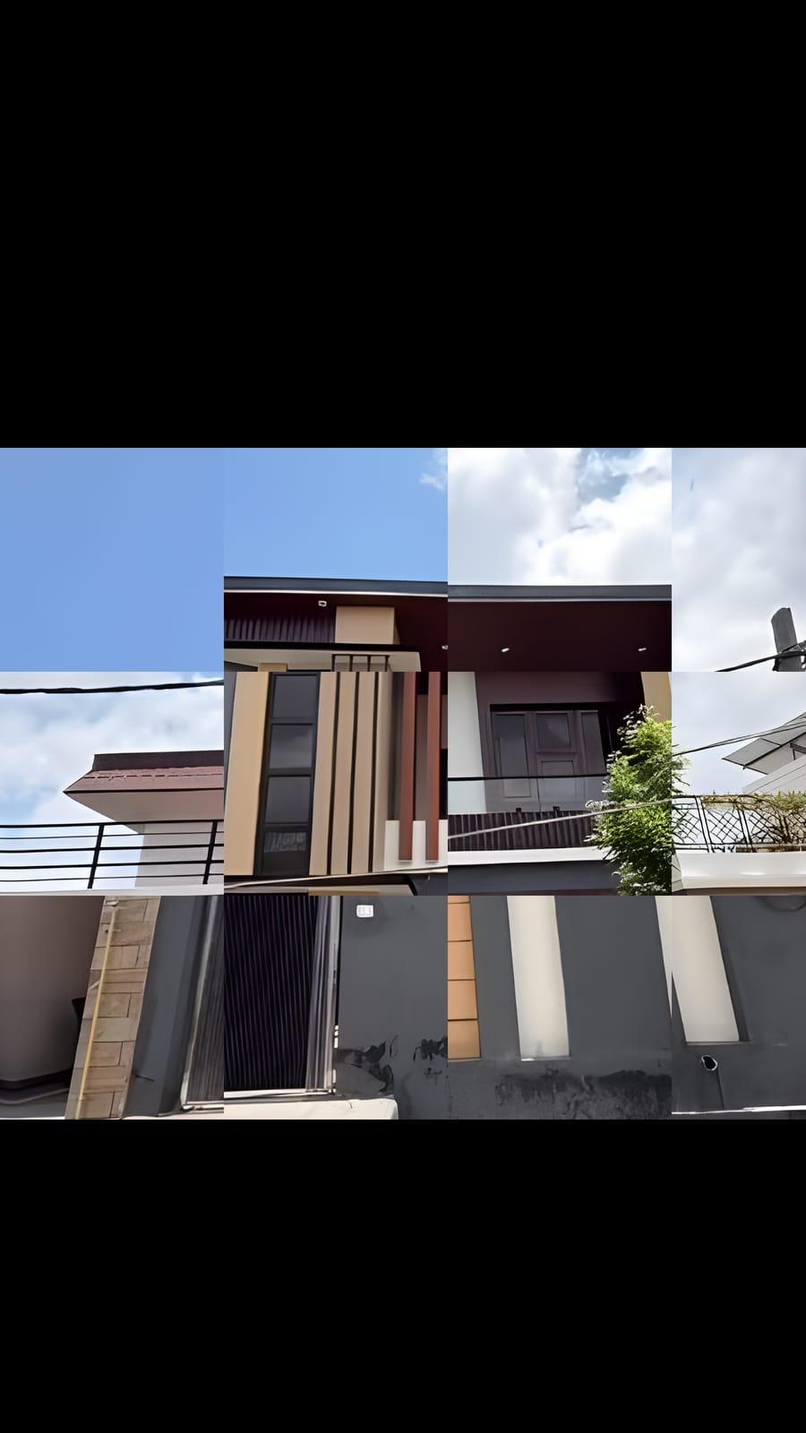 The client's own footage — an old structure renovated into this finished elevation, ending in handover